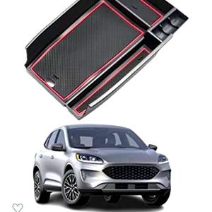 Ruiya Center Console Accessory Organizer Compatible for Ford Escape/Bronco